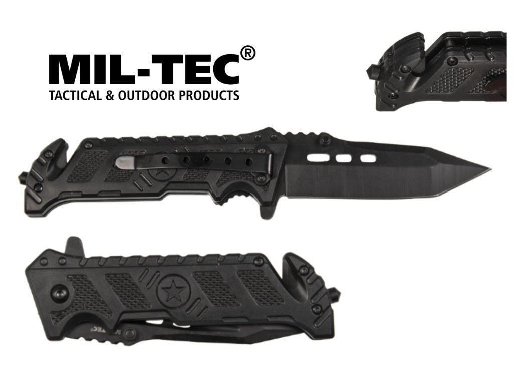 Navaja Mil-Tec Automesser Star Negra