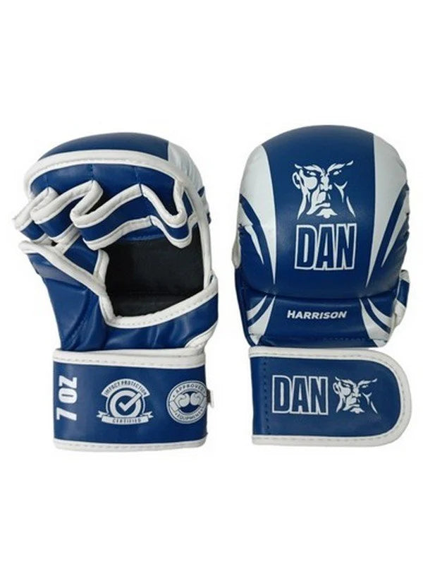 GUANTILLAS MMA DAN HARRISON AZUL - BLANCA