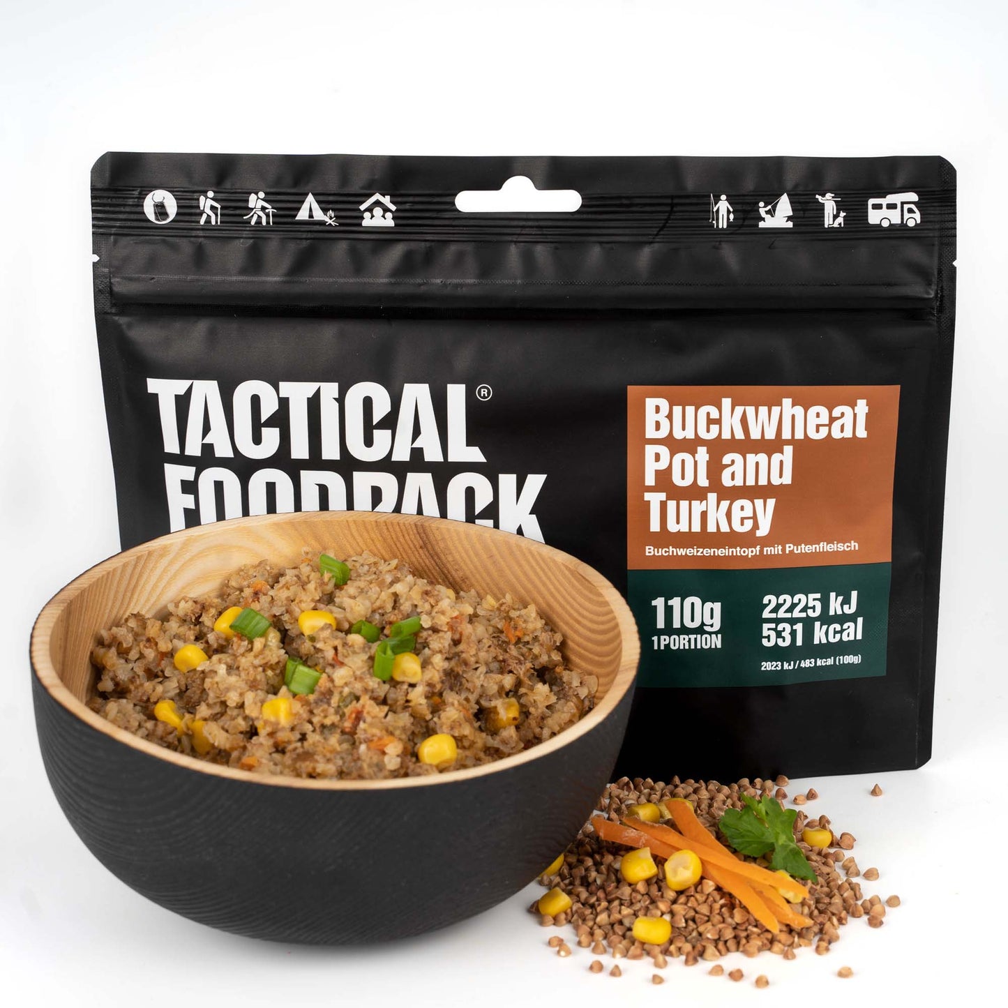 Tactical Foodpack - Buckwheat Pot and Turkey