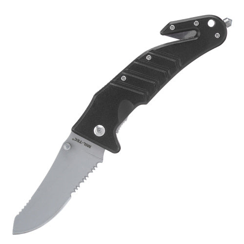 Navaja Mil-Tec Negra/ Cortador Cinturon
