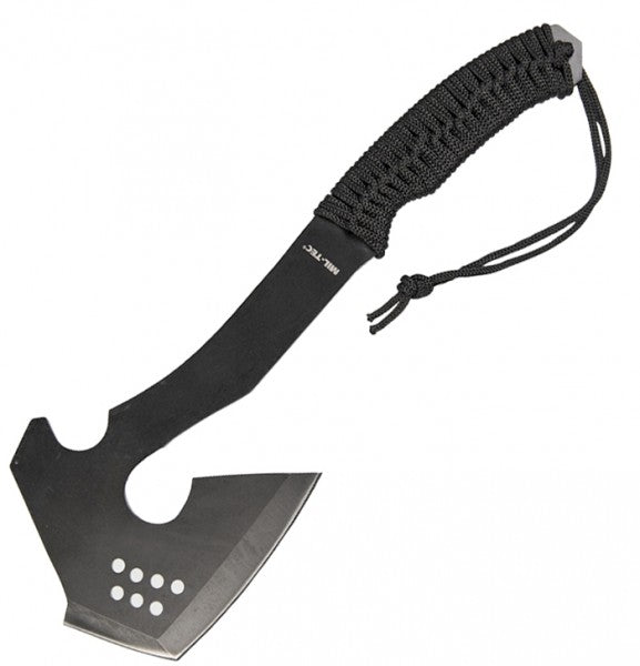 HACHA MIL-TEC PARACORD CON BOLSILLO PARA LA CABEZA.