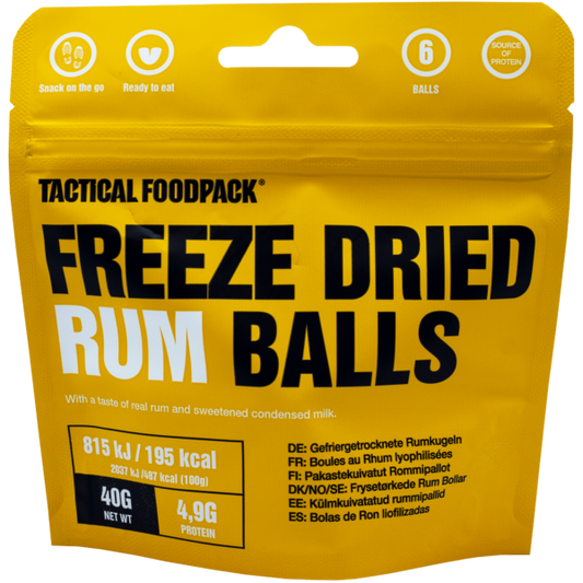Tactical Foodpack -Bolas de Ron Liofilizadas